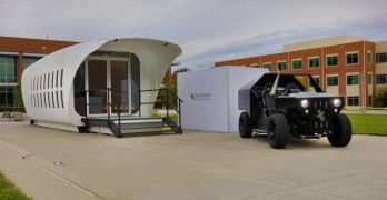 Le projet Amie composé d'une maison et voiture écologique