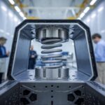 Mécanisme JACC en titane imprimé en 3D, en déploiement