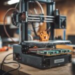 Imprimante 3D modifiée avec ASIC de minage fixés sous le plateau