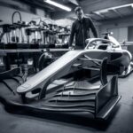 Une monoplace imprimée en 3D dans un atelier de fabrication